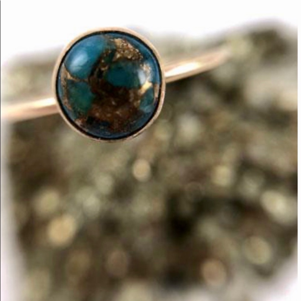 Turquoise/Copper Ring - image 1